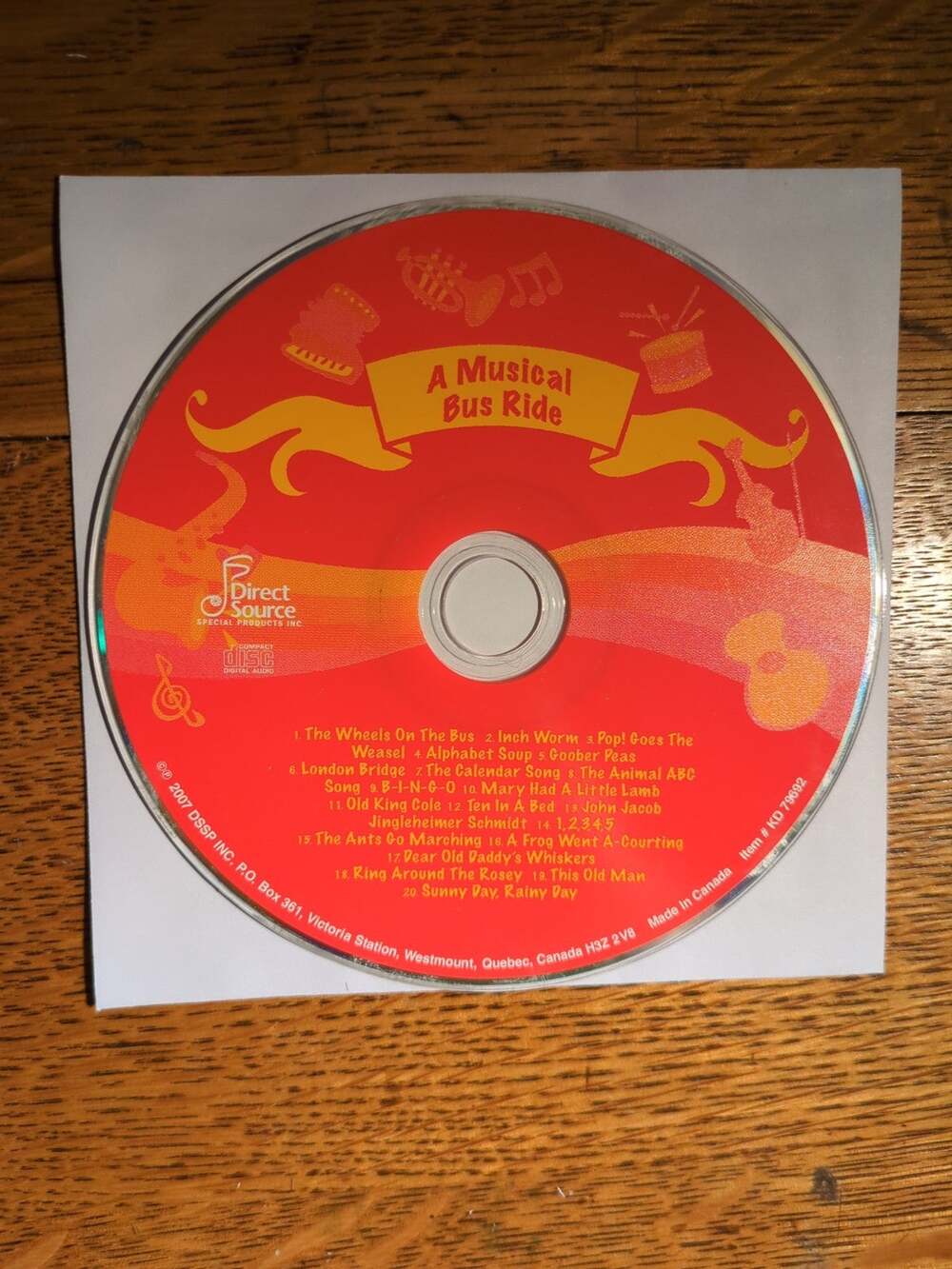 A Musical Bus Ride 2007 CD Disc Only - Picture 1 of 2